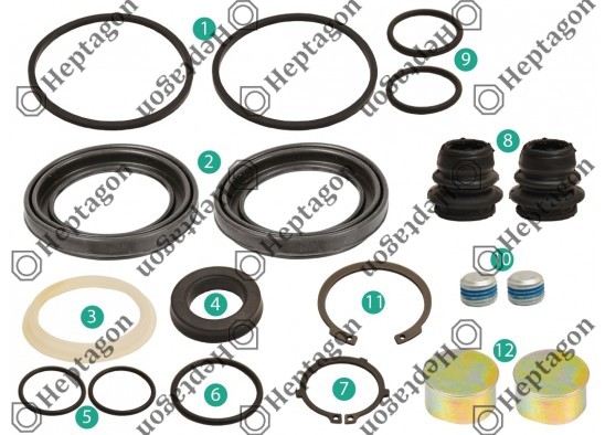  CALIPER BOOT & SEAL REPAIR KIT / 9404 181 046 / MERITOR : SJ1030