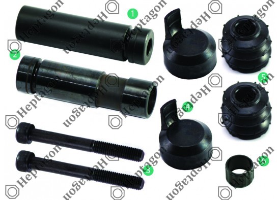 PIN REPAIR KIT / 9404 621 001 / MERCEDES : 000 421 0850,  0004210850,  CHRYSLER : 68064359AA,  BREMBO : A0114216198