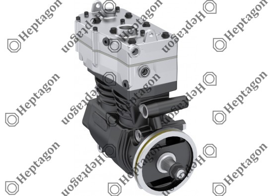 Twin Cylinder Compressor Ø85 mm-352/119 cc-Stroke 61 mm/21 mm - With Gear / 1001 342 011