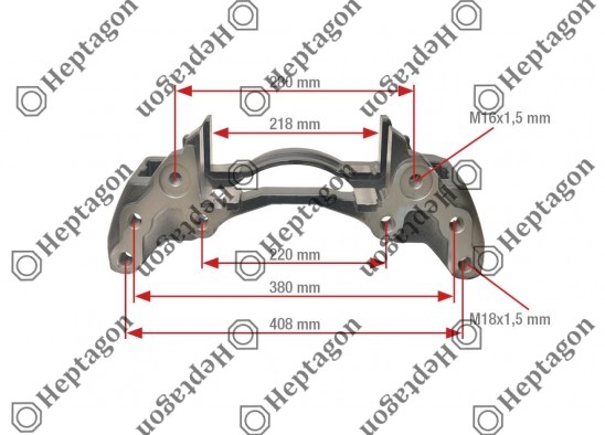 CALIPER CARRIER LEFT / 3004 131 201