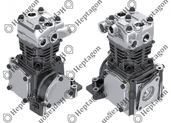 Single Cylinder Compressor Ø90 mm - 292 CC - Stroke 46 mm / 4001 341 016