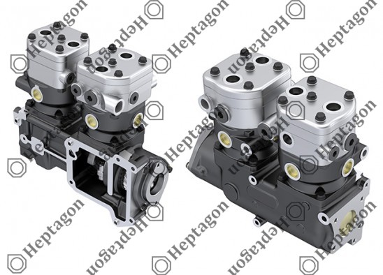 Twin Cylinder Compressor Ø90 mm - 547 CC - Stroke 46 mm / 6001 341 025