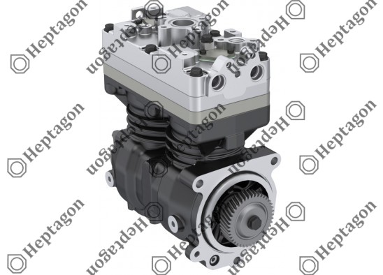 Twin Cylinder Compressor Ø86 mm-720 CC-Stroke 62 mm - With Gear / 7001 342 010