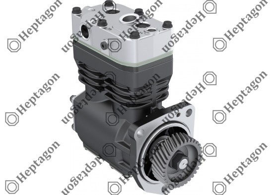 Twin Cylinder Compressor Ø75 mm-440 CC-Stroke 50 mm - With Gear / 8001 342 030