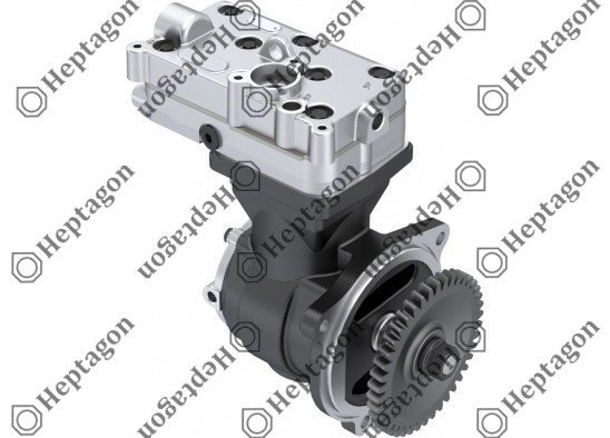 Single Cylinder Compressor Ø85 mm-352 CC-Stroke 62 mm - With Gear / 8001 342 044