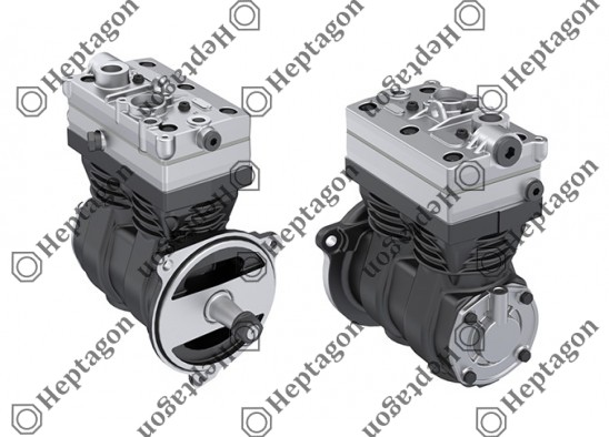 Twin Cylinder Compressor Ø85 mm-704 CC-Stroke 62 mm / 8001 342 052