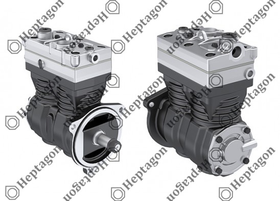 Twin Cylinder Compressor Ø85 mm-704 CC-Stroke 62 mm / 8001 342 059