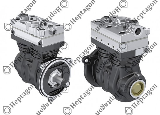Twin Cylinder Compressor Ø85 mm - 636 CC - Stroke 56 mm / 8001 342 060