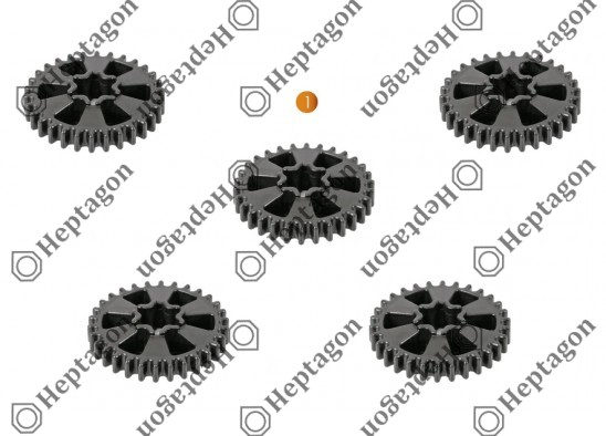 RESET SHAFT GEAR SET / 9054 151 034