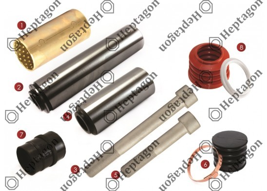 CALIPER PIN REPAIR KIT / 9104 120 217 / KNORR : K000132, MERCEDES: 000 420 2182,  0004202182