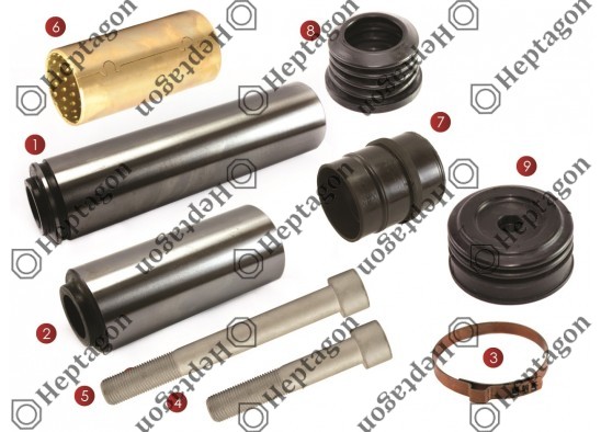 CALIPER PIN REPAIR KIT / 9104 120 237 / KNORR : II197330062,  SCANIA : 1390042,  1390426,  KNORR : K011117