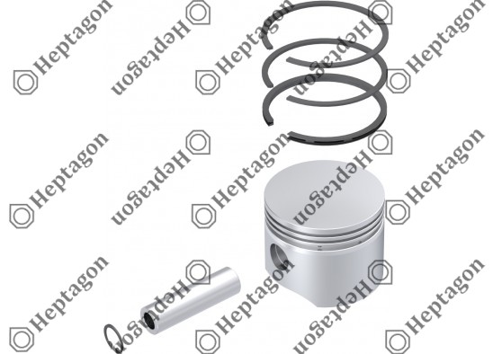 Piston & Ring Ø75.50 mm / 9304 850 028