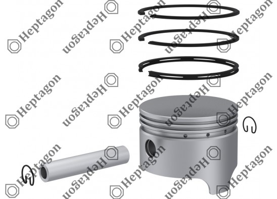 Piston & Ring Ø80.50 mm / 9304 850 103